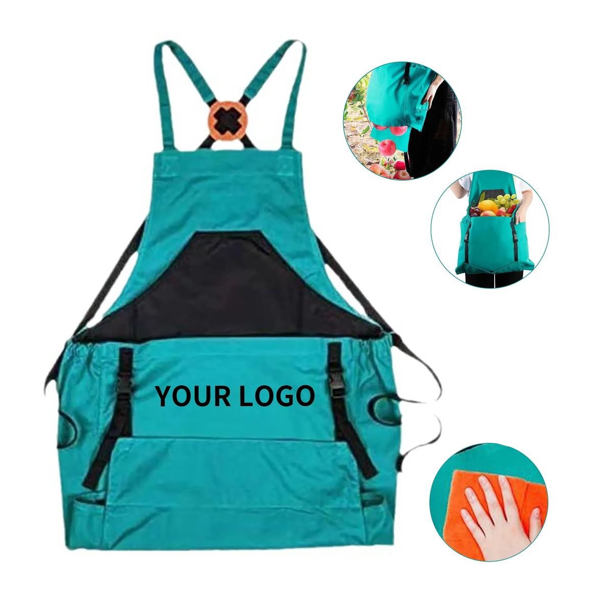 23 Inch Canvas Utility Apron with Tool Storage 1
