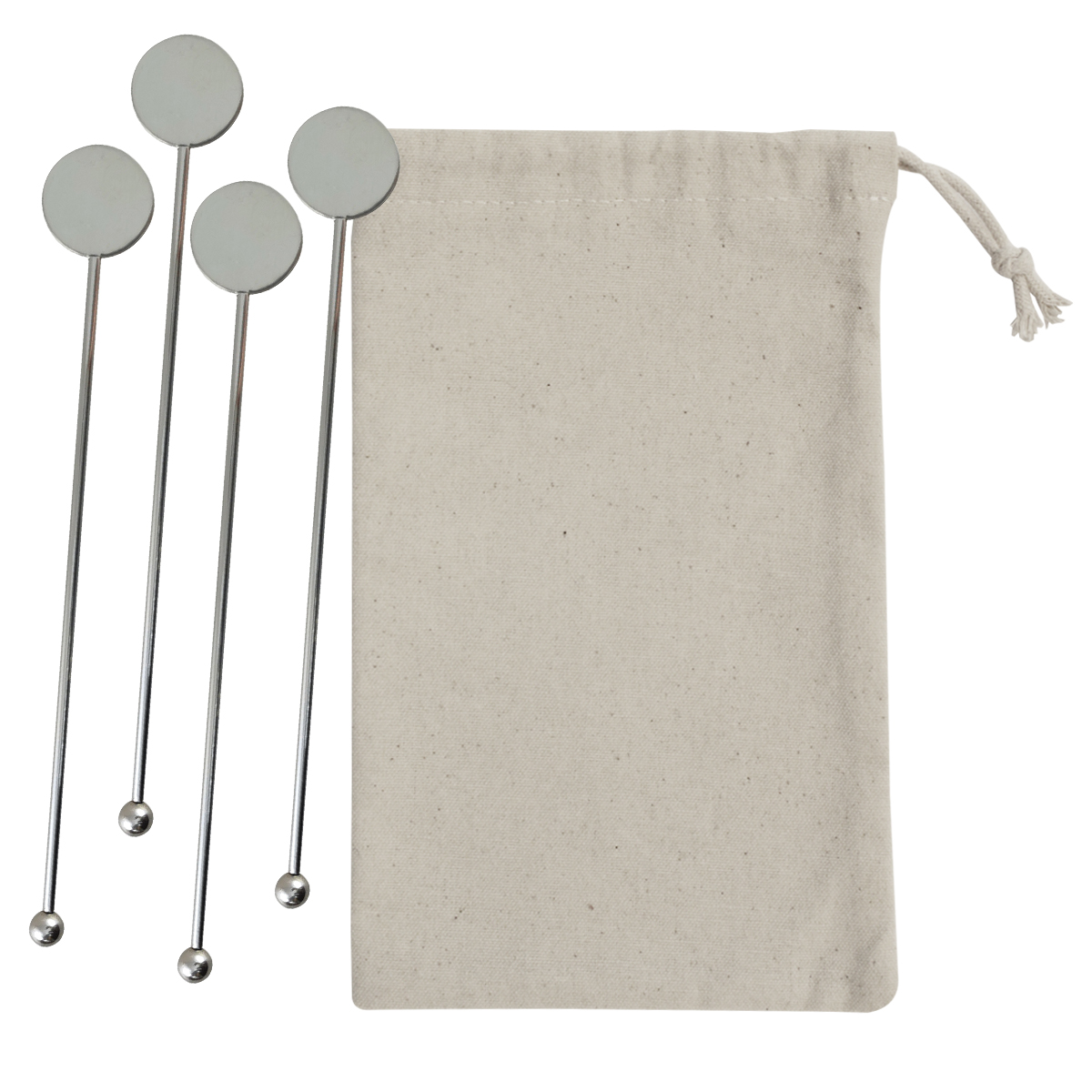 Stainless Steel Cocktail Stirrers Set 2