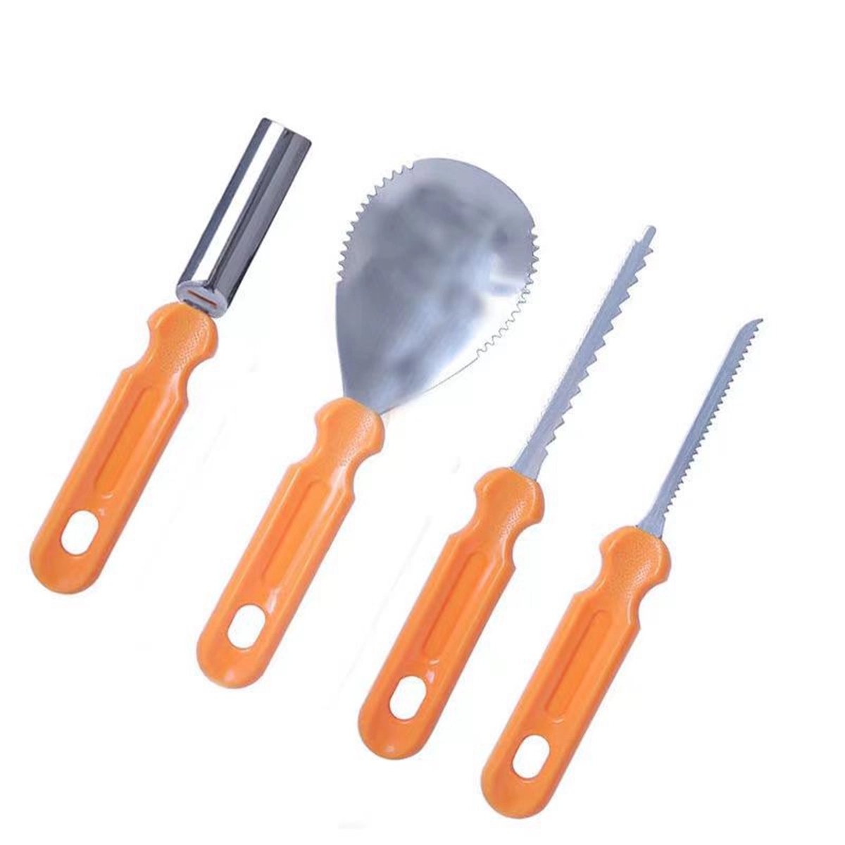 4Pcs Professional Pumpkin Carving Tool Kit With Handbag 4
