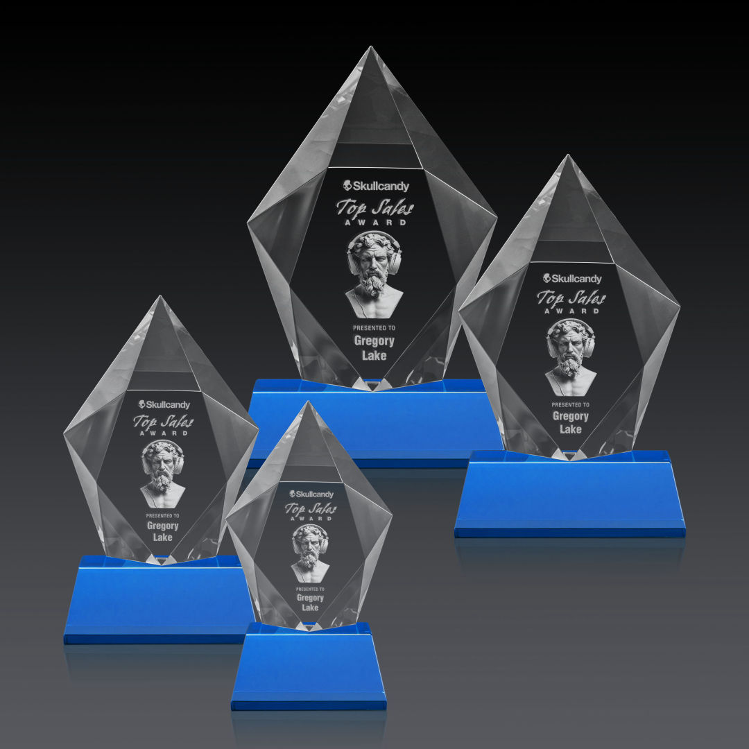 Devron 3D Award on Base - Sky Blue 6