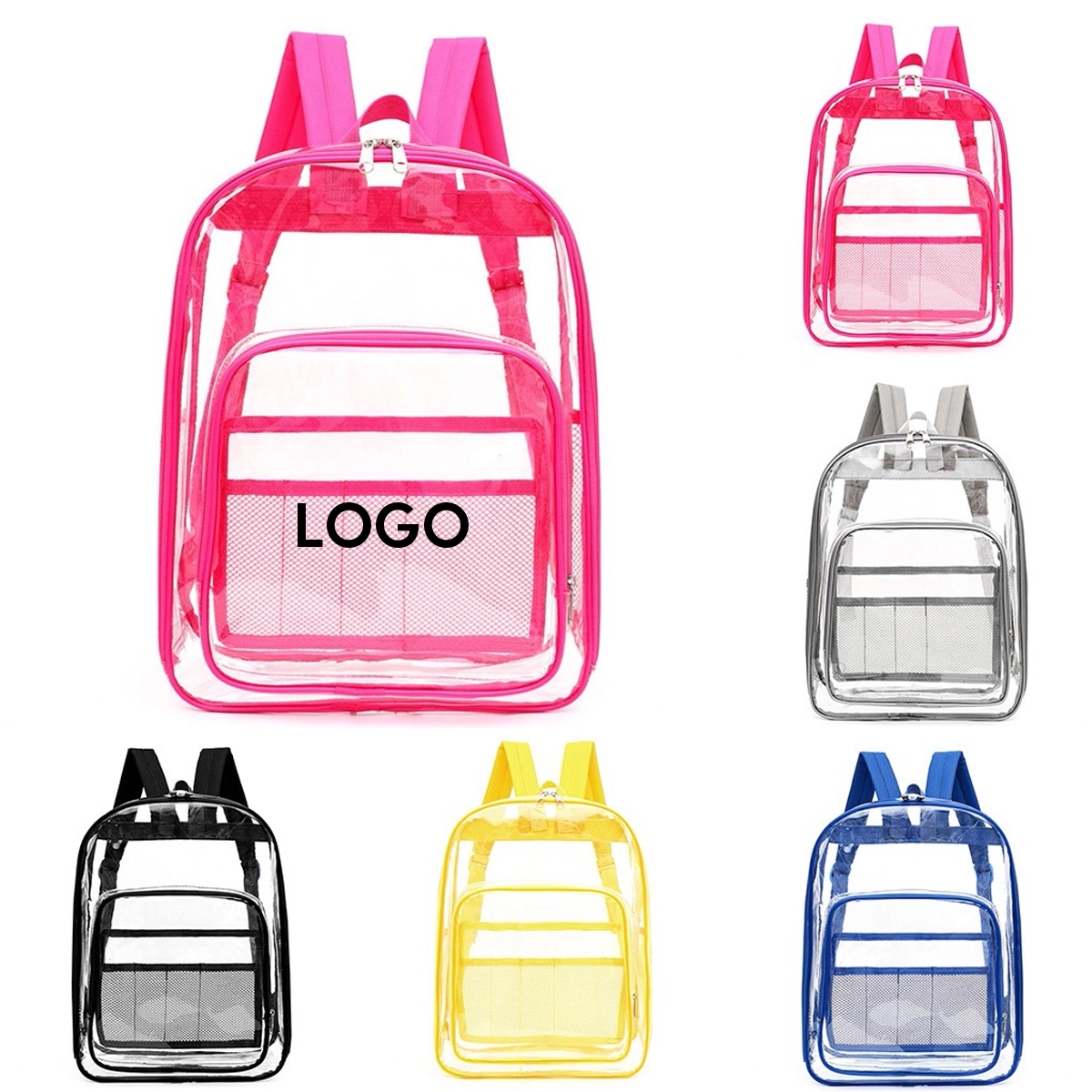 Transparent PVC Clear Backpack 1