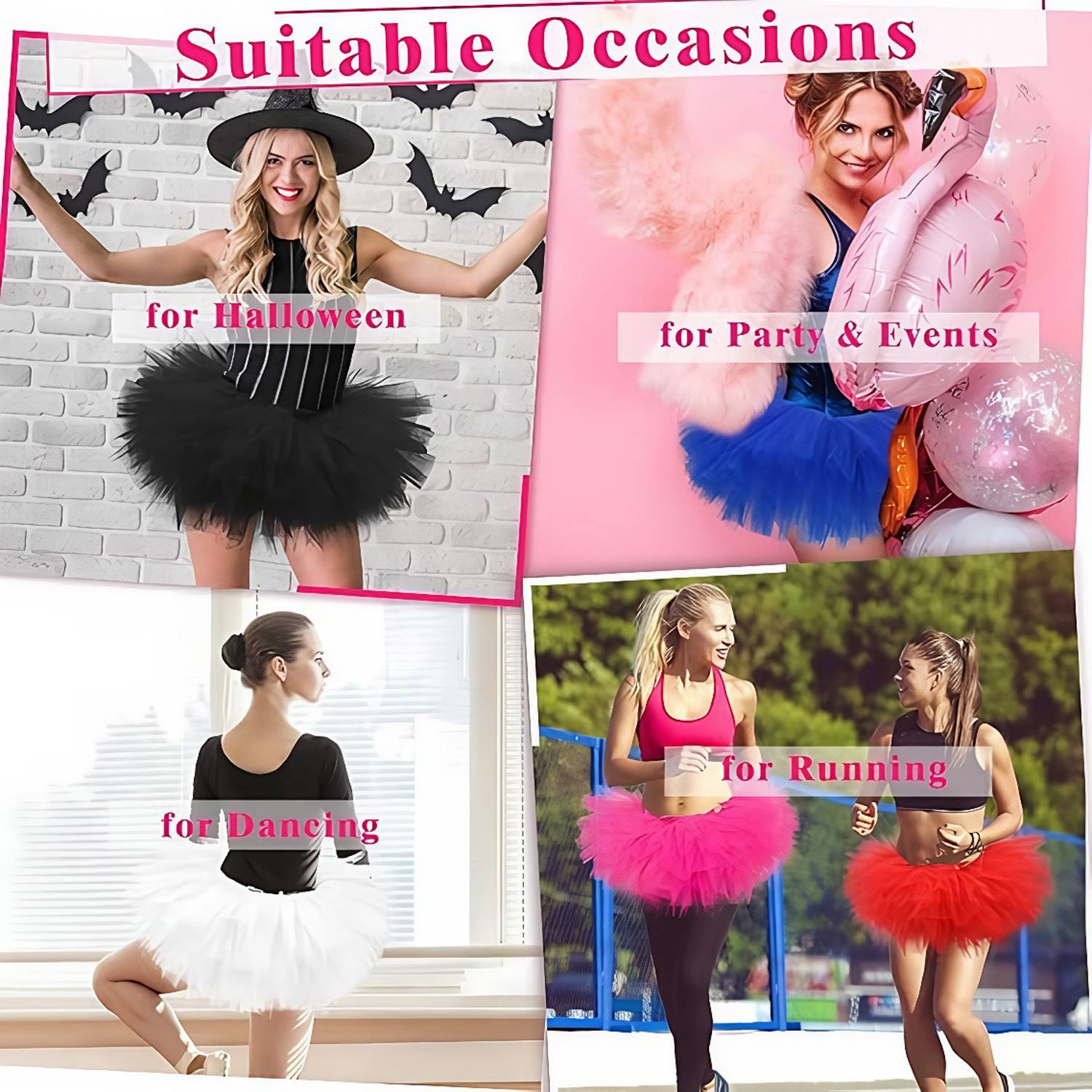 Fluffy Layered Tulle Ballet Dance Skirt 15