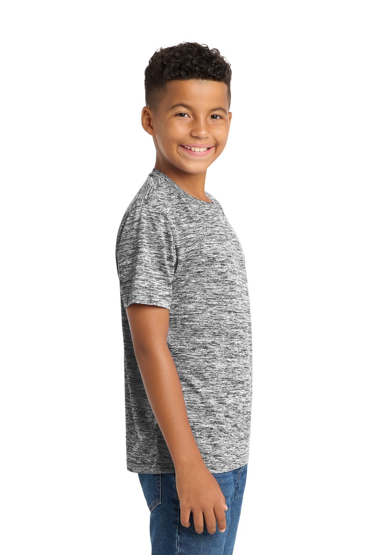 Sport-Tek Youth PosiCharge Electric Heather Tee. YST390 26