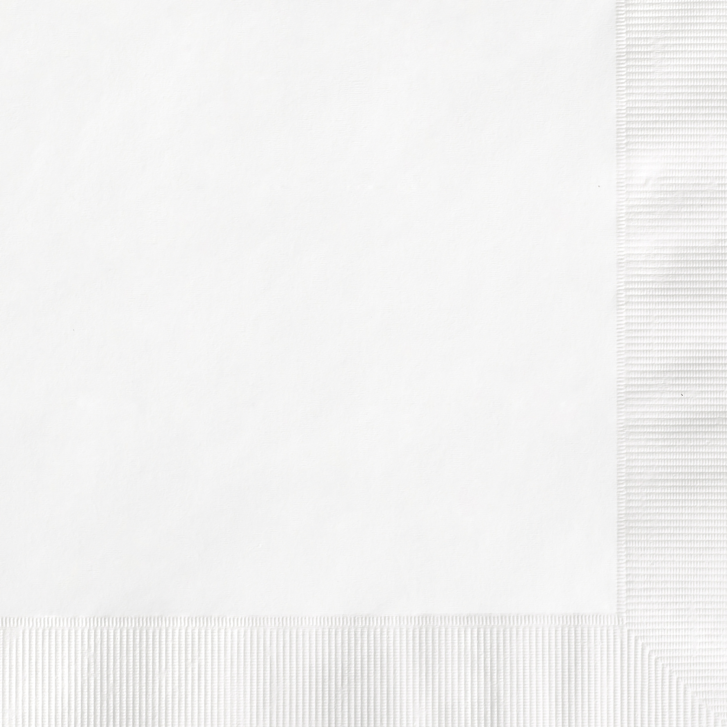 Beverage Napkin w/Coined Edge (White) 2