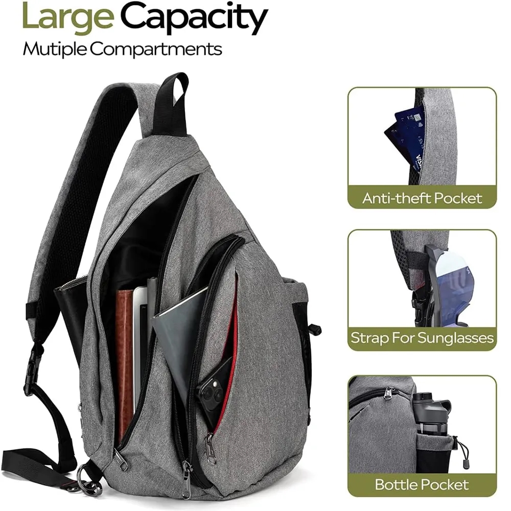 Outdoor Crossbody Shoulder Chest Urban Travel Backpack 5