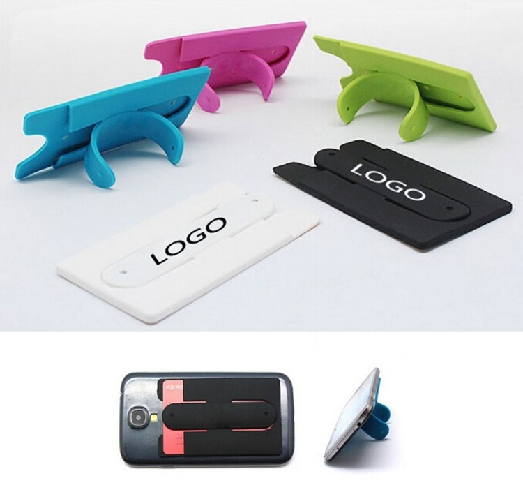 Soft Silicone Card Wallet With Stand 2