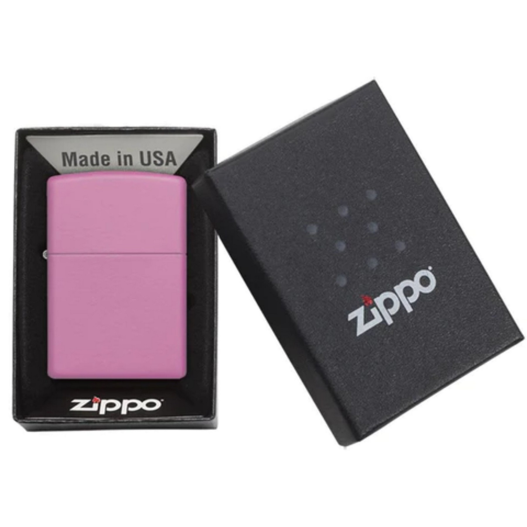 Genuine Zippo windproof lighter - Pink Matte 4