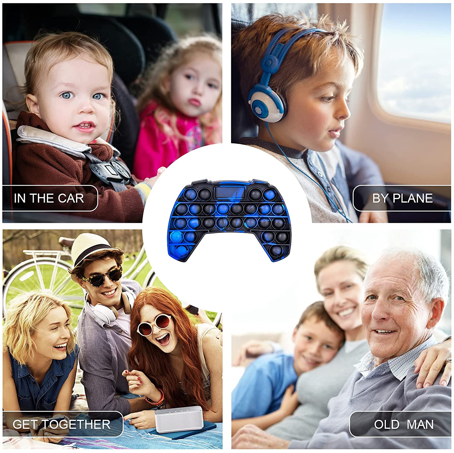 Game Controller Gamepad Shape Pop Push Bubble Sensory Fidget Toy Autism Special Need 8