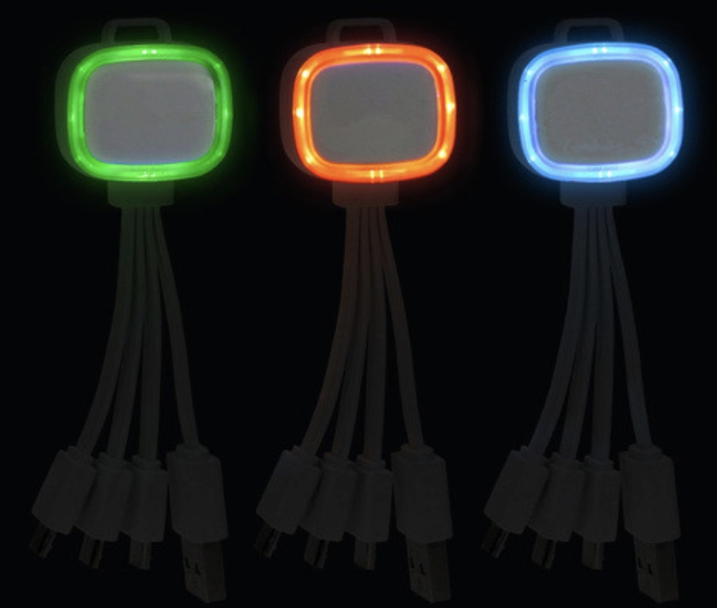 Light Up 5-In-1 Mobile USB Charging Cables - W/ Type C 15