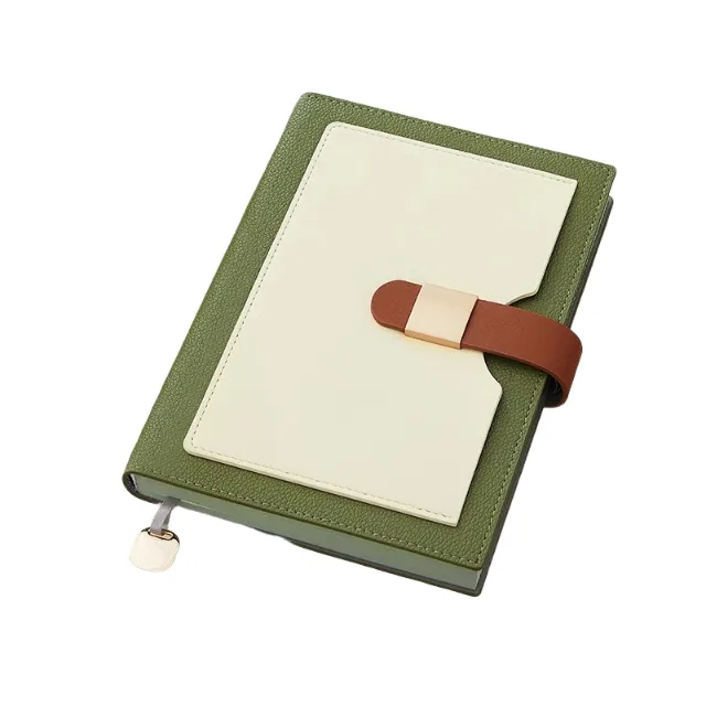 A5 PU Customized Magnetic Buckles Notebook with Pocket 5
