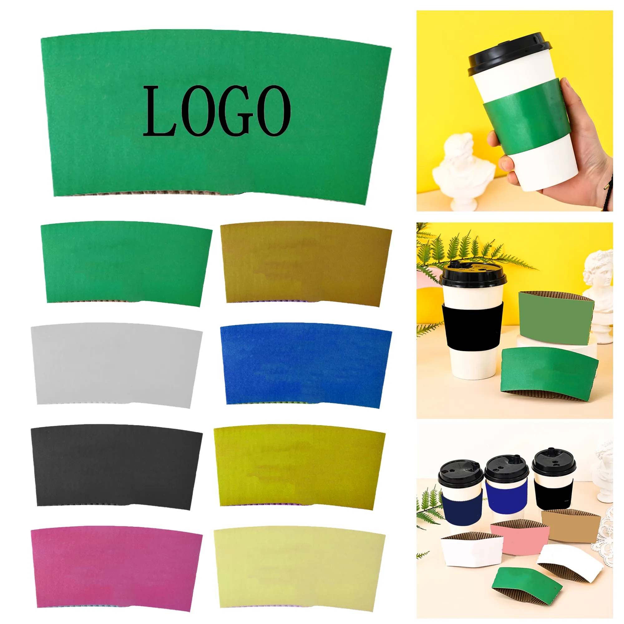 Heat-Resistant Insulated Paper Coffee Cup Sleeve 7
