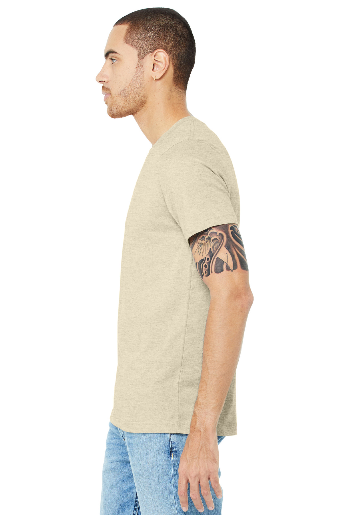 BELLA+CANVAS Unisex Heather CVC Short Sleeve Tee. BC3001CVC 383