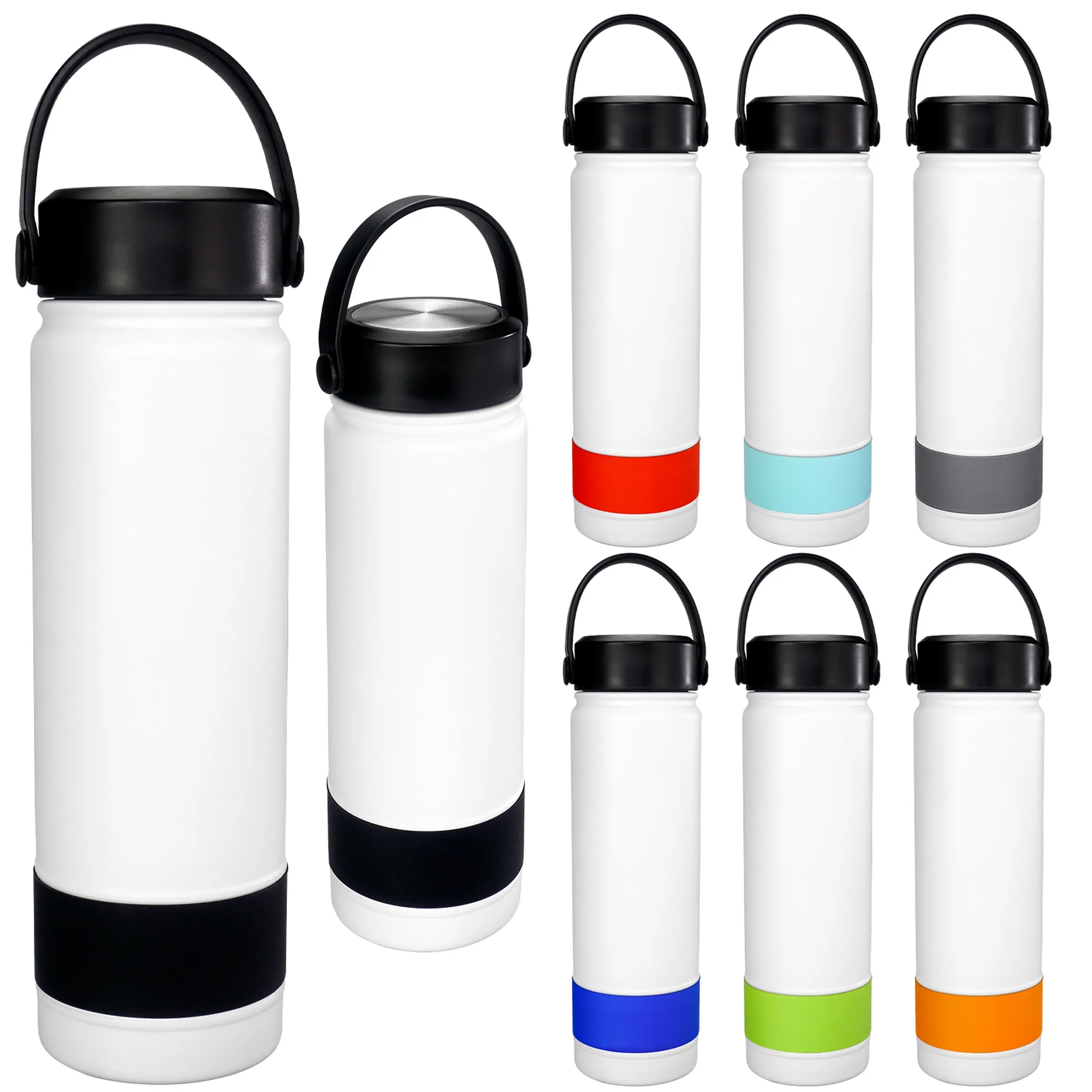 Colorful Metal Top 24 oz. Banded Bottle, custom water bottle with logo imprint 12