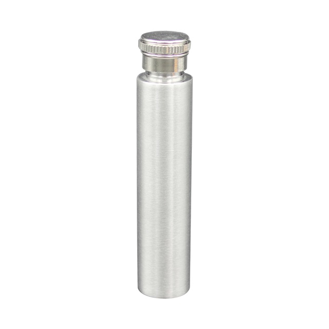 Stainless Steel Round Tube Hip Flask 1oz 3