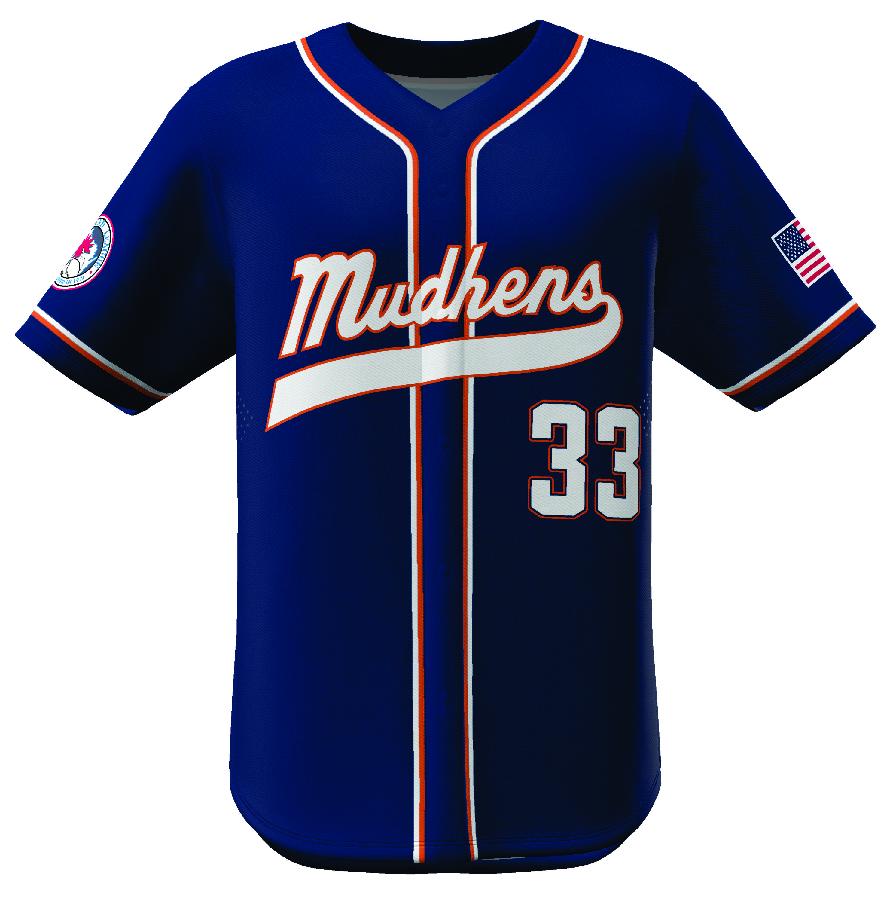 Breeze Full Button Baseball Jersey 2