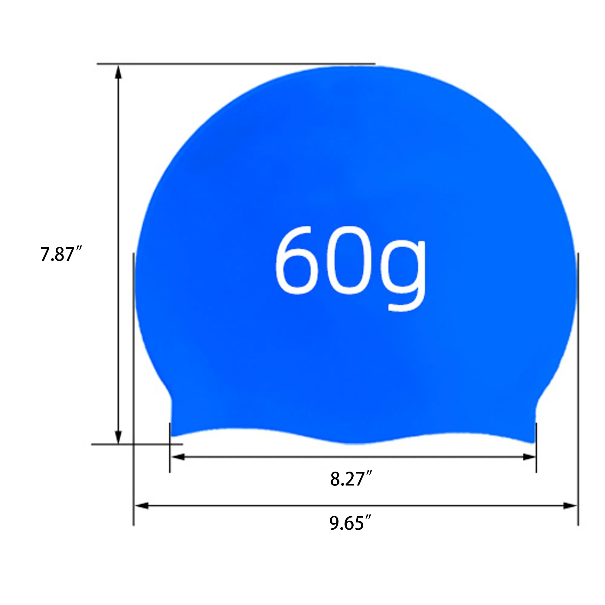 Silicone Earprotective Swimming Cap For Long Hair 2