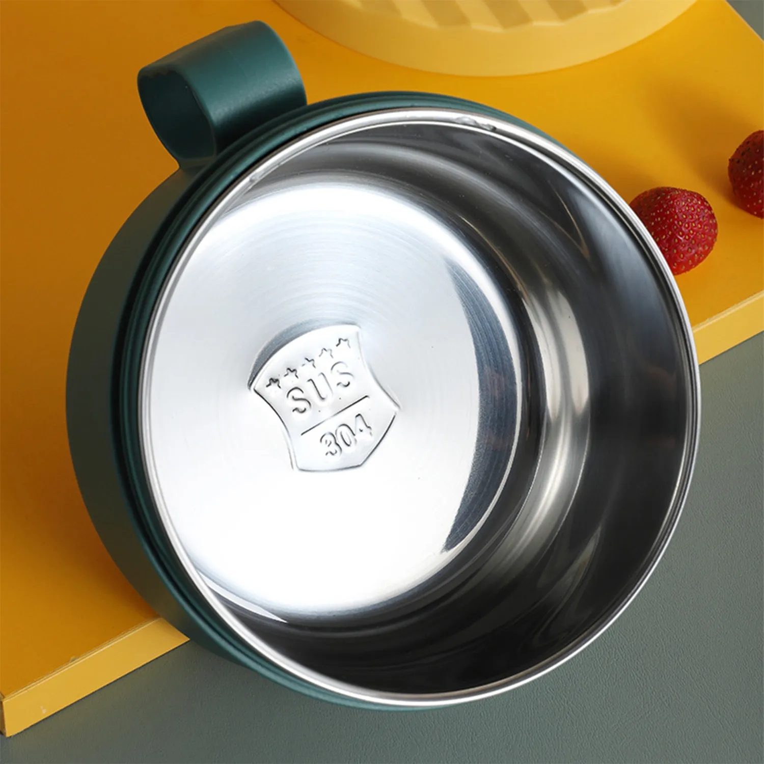 Stainless Steel Lunch Box,Instant Noodle Box With Tableware 3