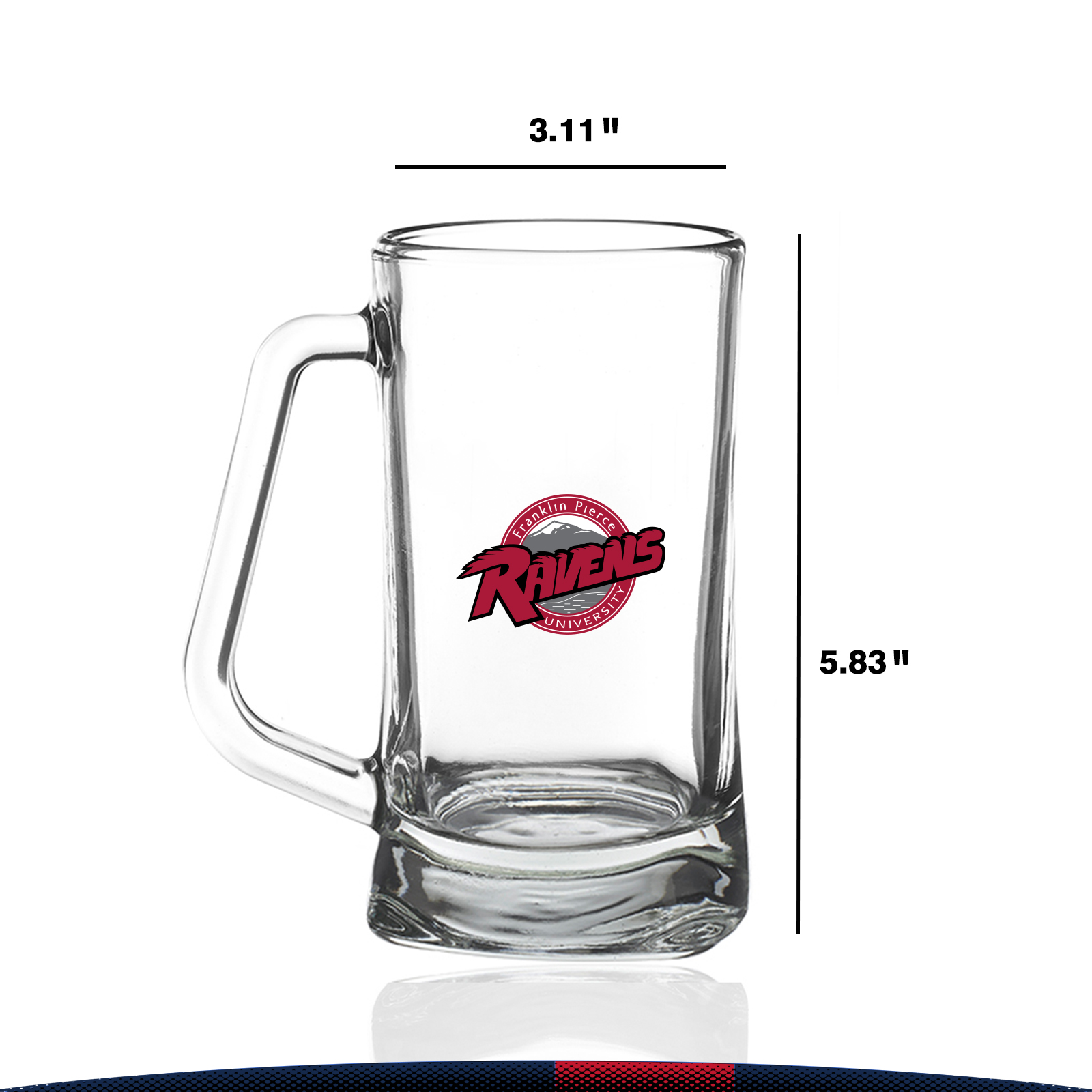 16 oz. Niro Glass Beer Mugs 8