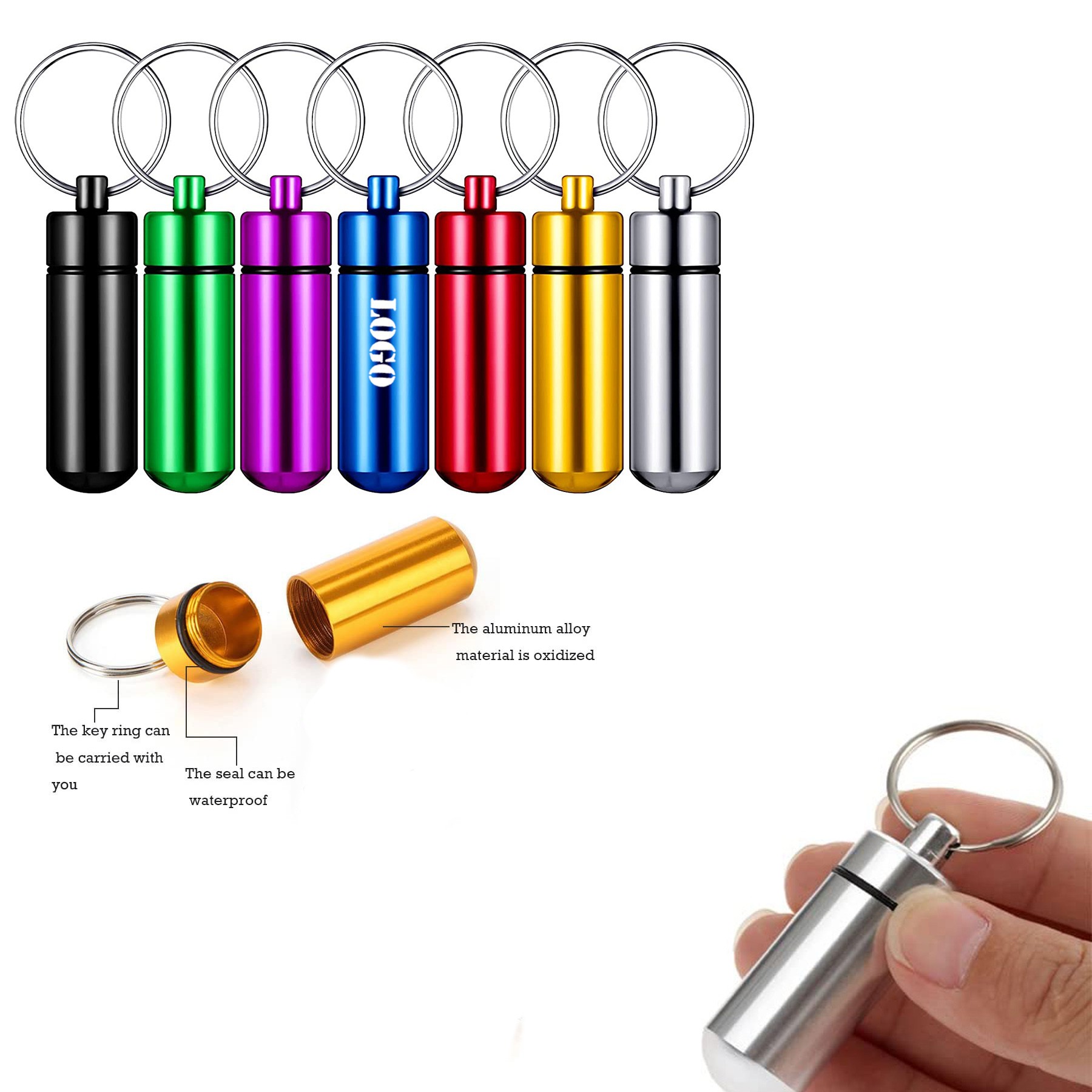 Pill Tray Emergency Aluminum Pill Box