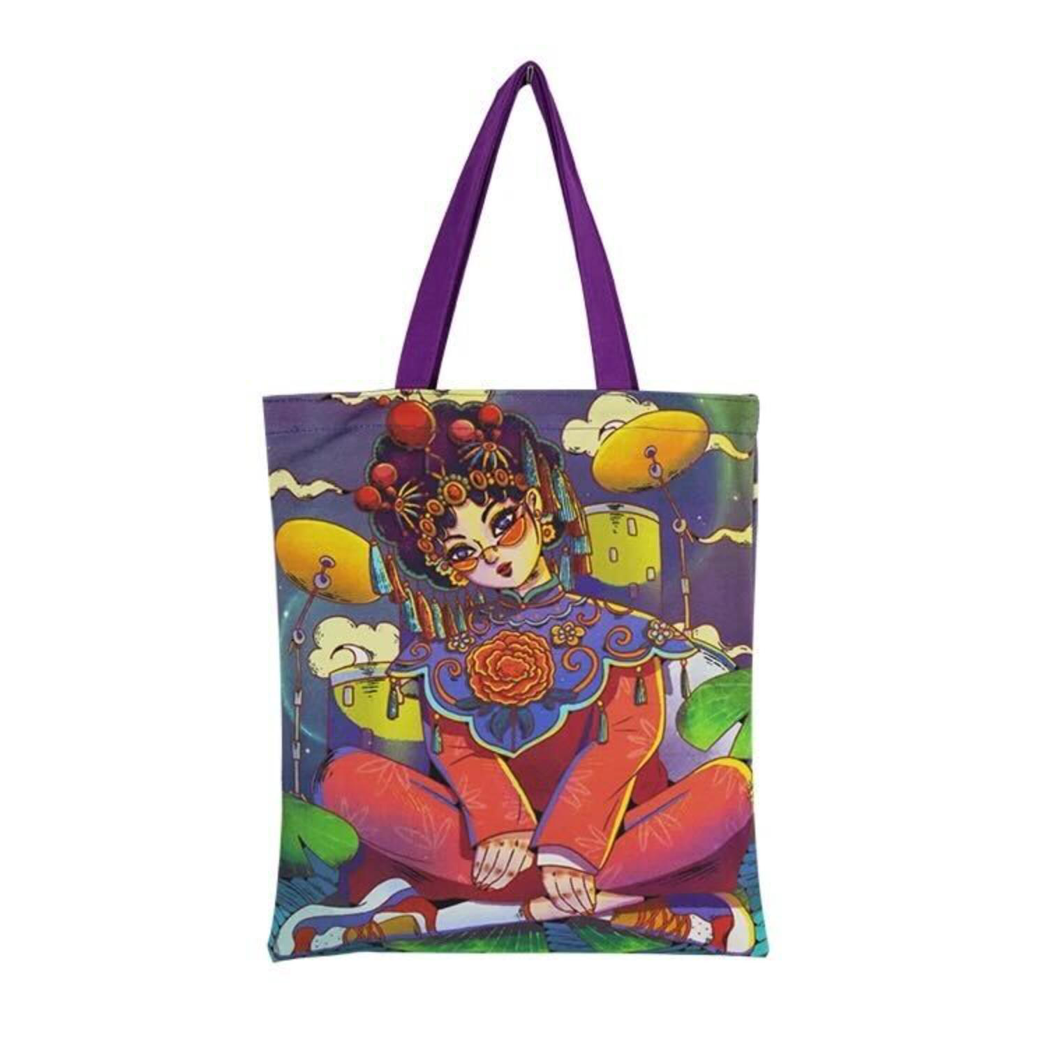 6 Oz. Sublimated Poly Canvas Convention Tote Bag (14" x 16") 1