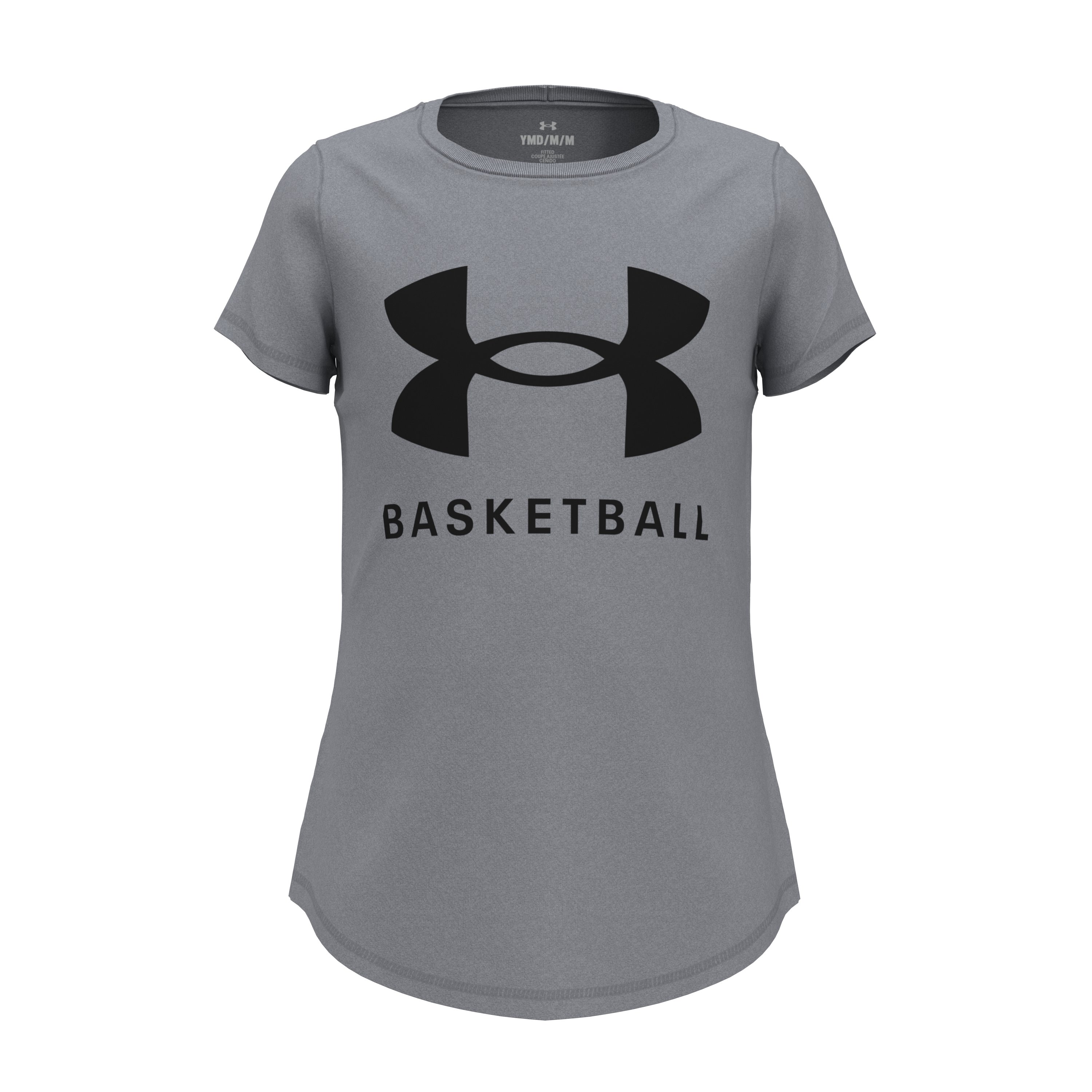 Girls' UA Basketball Logo Short Sleeve 1