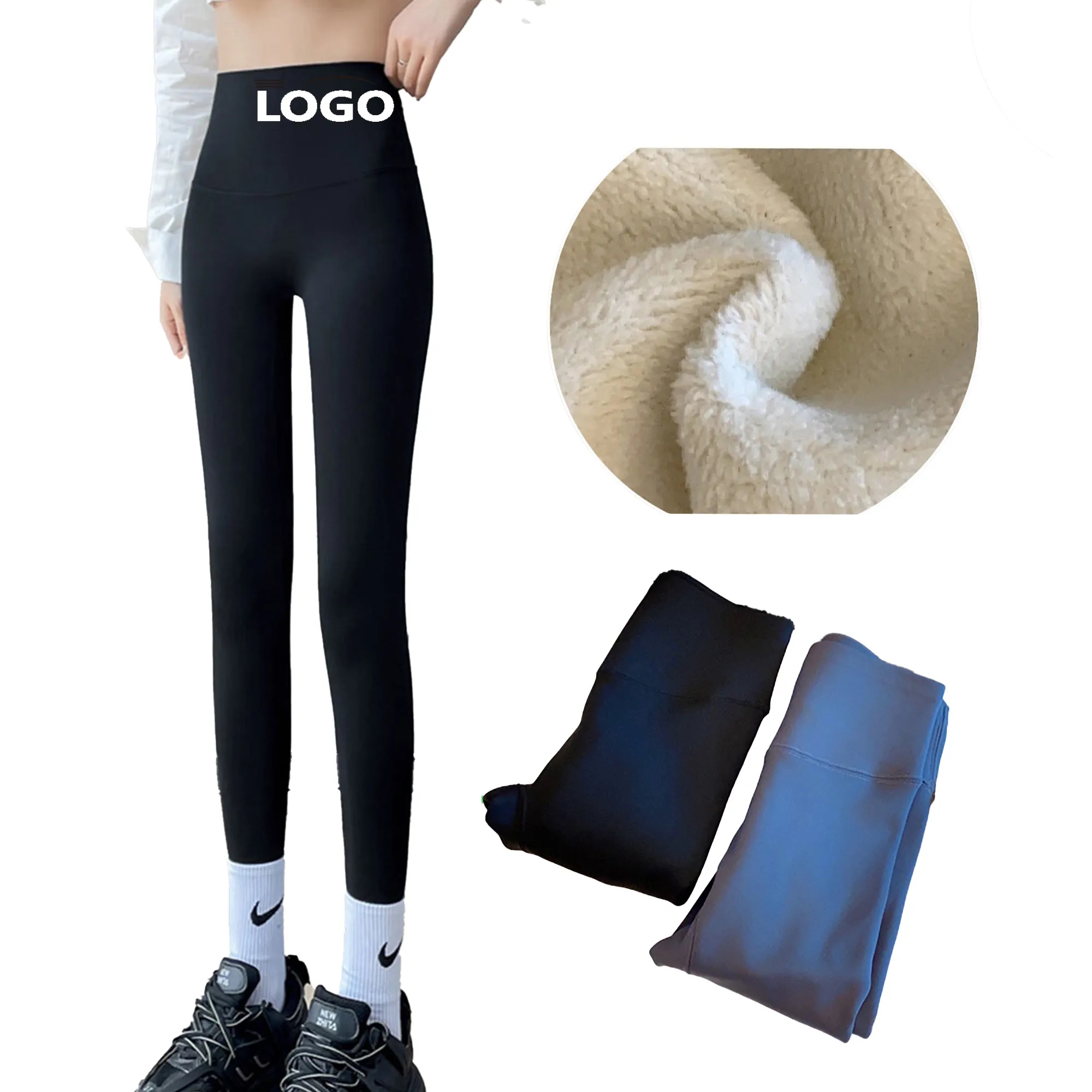 Fleece Leggings Tummy Control Comfort Yoga Pants Padded 1