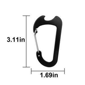 Lightweight Aluminum 8# Flat Carabiner 22