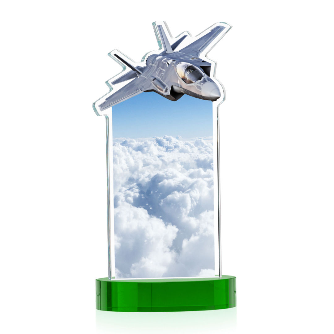 Top Gun VividPrint™ Award on Alberton Base - Green 6