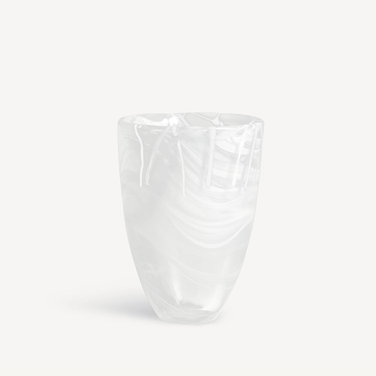 CONTRAST VASE WHITE/WHITE 2
