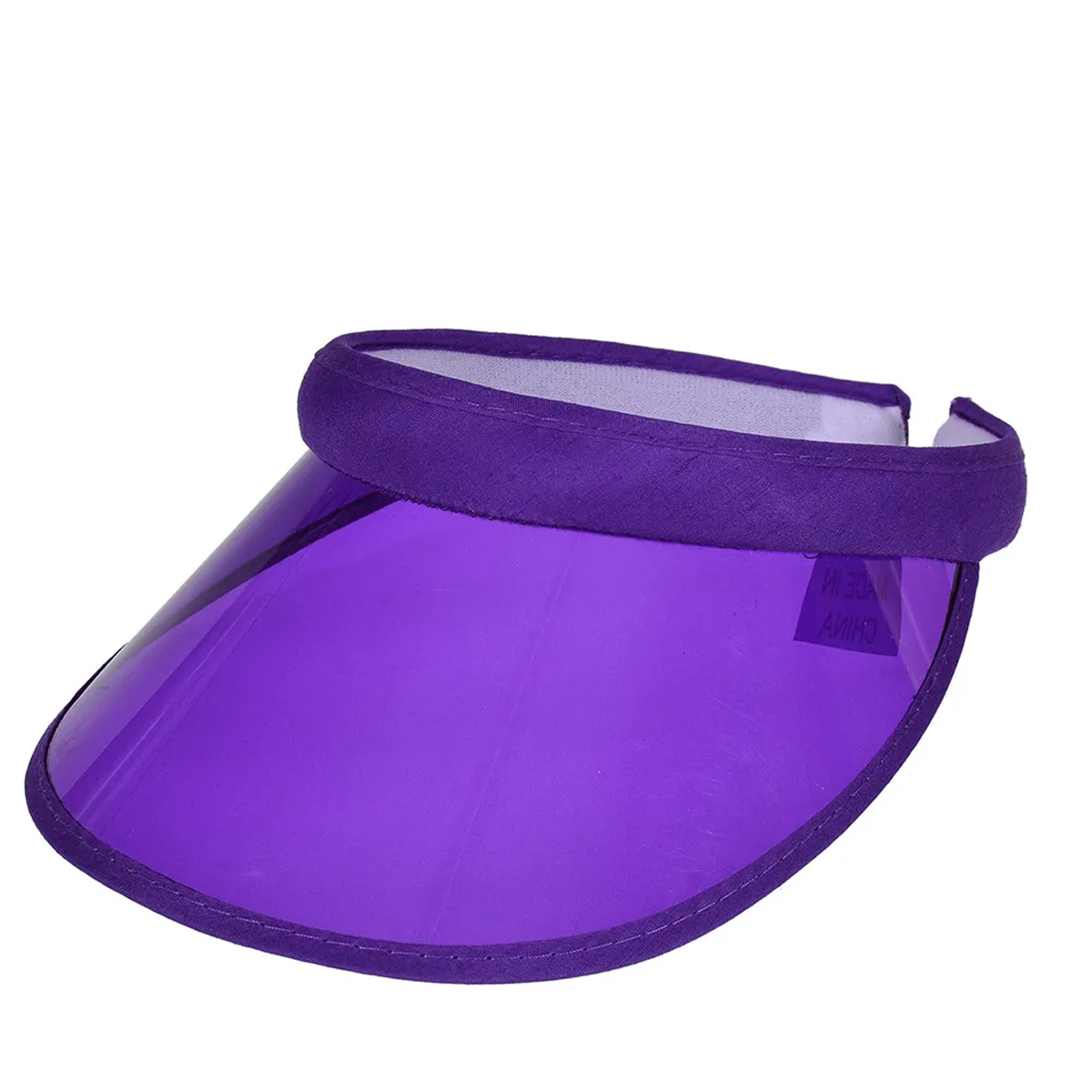 Clear PVC Visor With Wide Brim For Sun Protection 9
