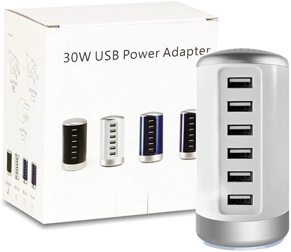 Universal USB Charger Station 6-Port 7