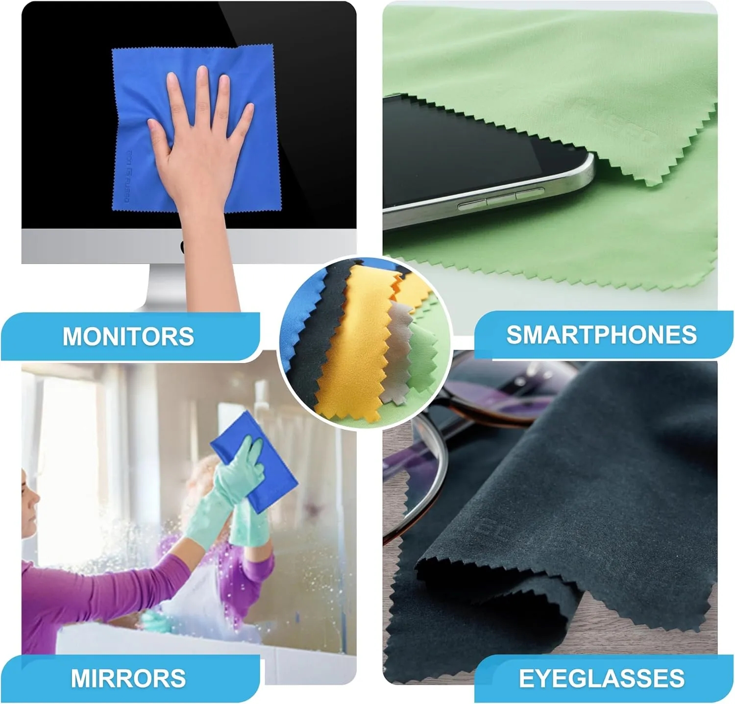 Microfiber Cleaning Cloth In Pouch 4