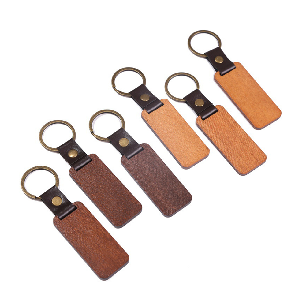 Wooden PU Key Ring 5
