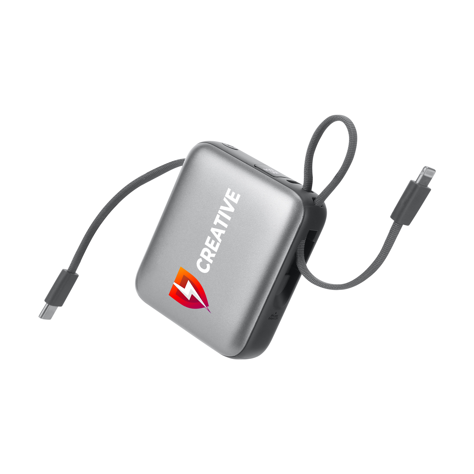 Cirtek® 10000mAh 20W PD Fast Charging Power Bank With Built-In Dual Cables 7