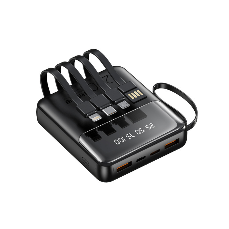 10000 Mah Power Bank W/ 4 Cables 4