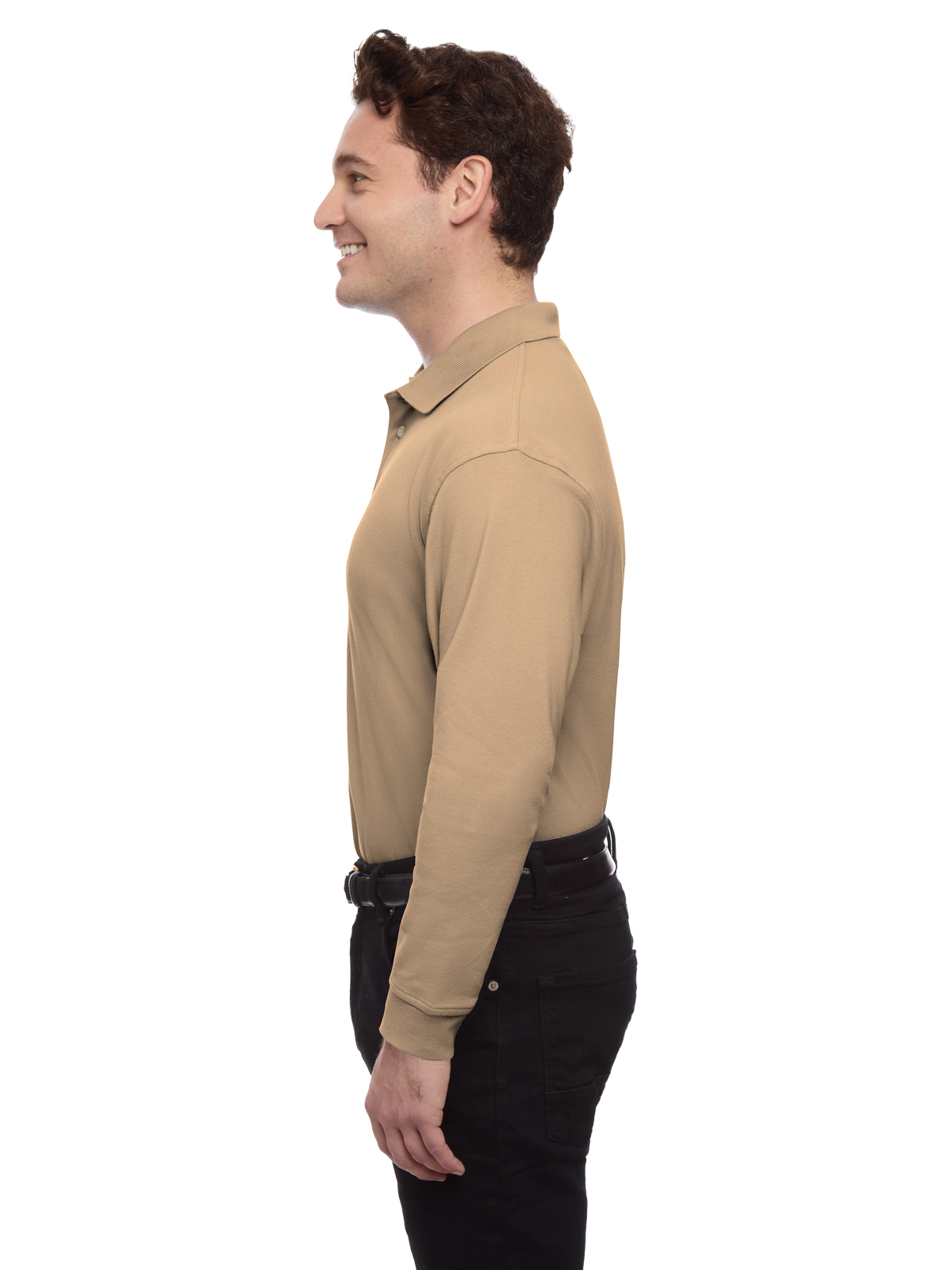 Blue Generation - Men's Pocketless Superblend Long Sleeve Polo 40