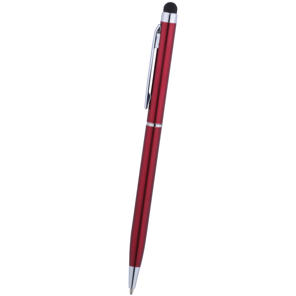 Sleek Thin Metal Twist Action Stylus Ballpoint Pen 7