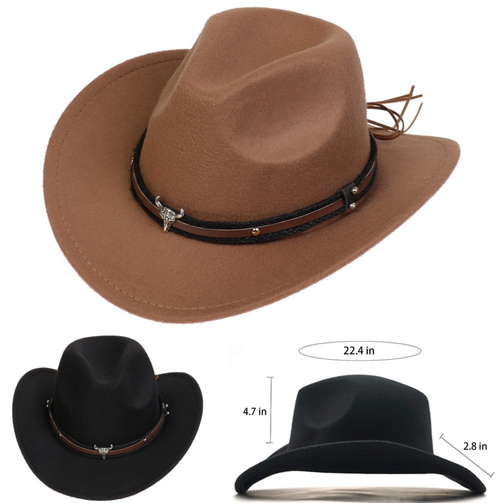 Exquisite Calf Head Cowboy Hat 2