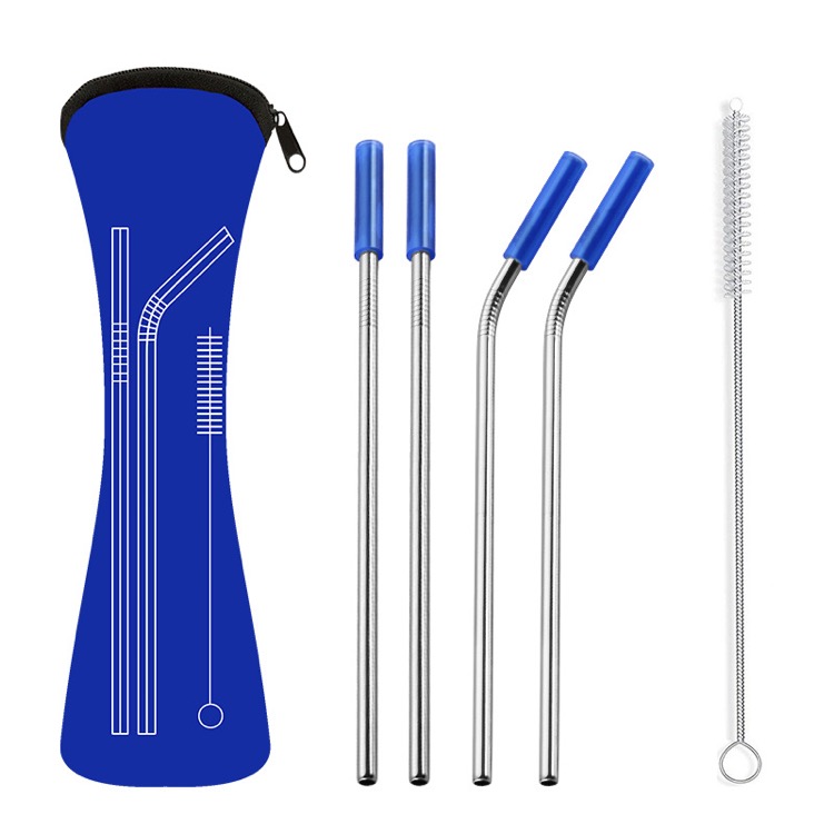 Stainless Steel Straws,Reusable with Cleaning Brush 3