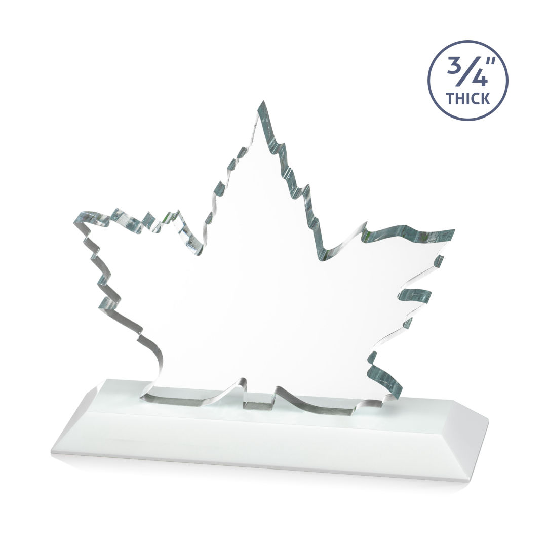 Maple Leaf VividPrint™ Award - White 2