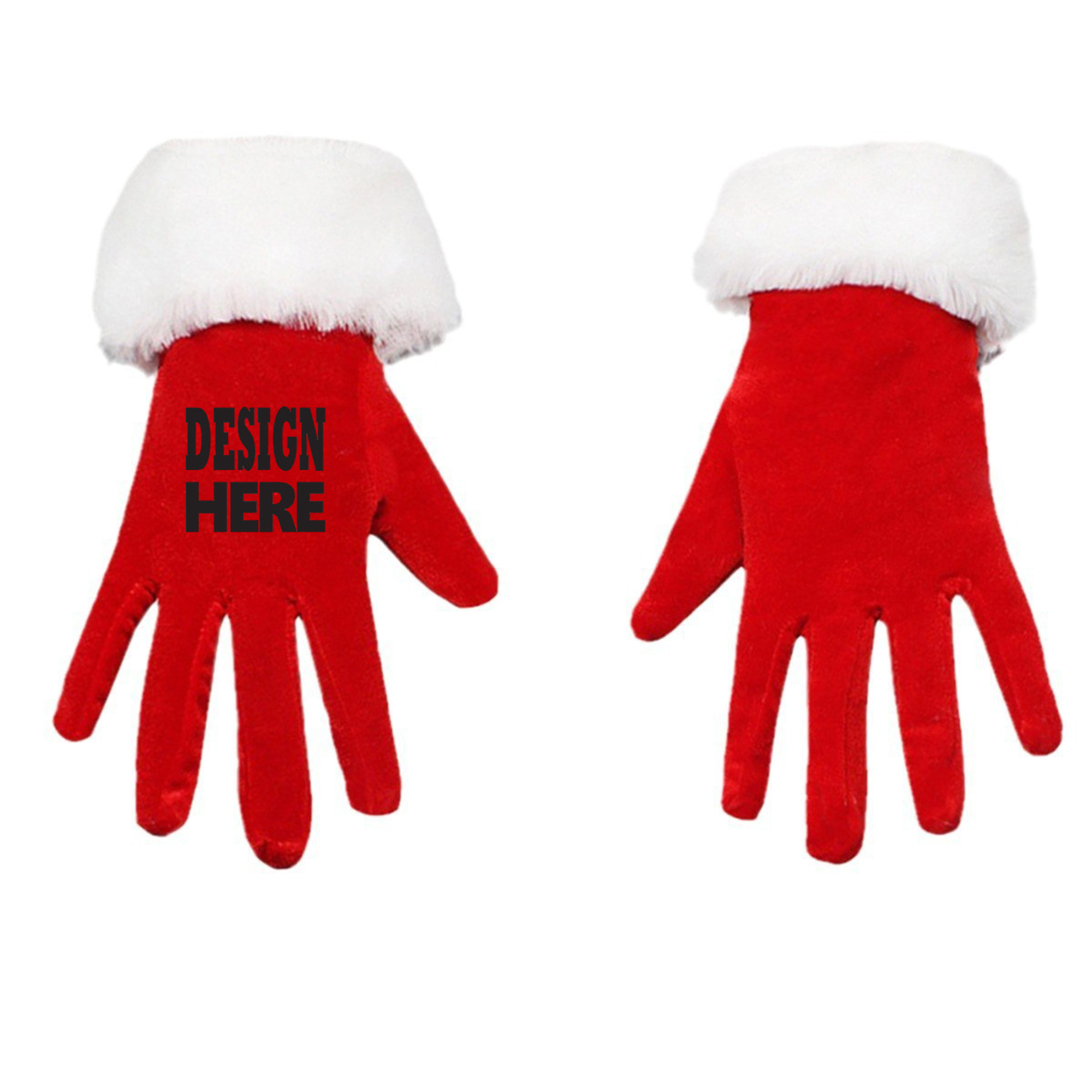 Velvet Opera Glove With Fur Cuff 2