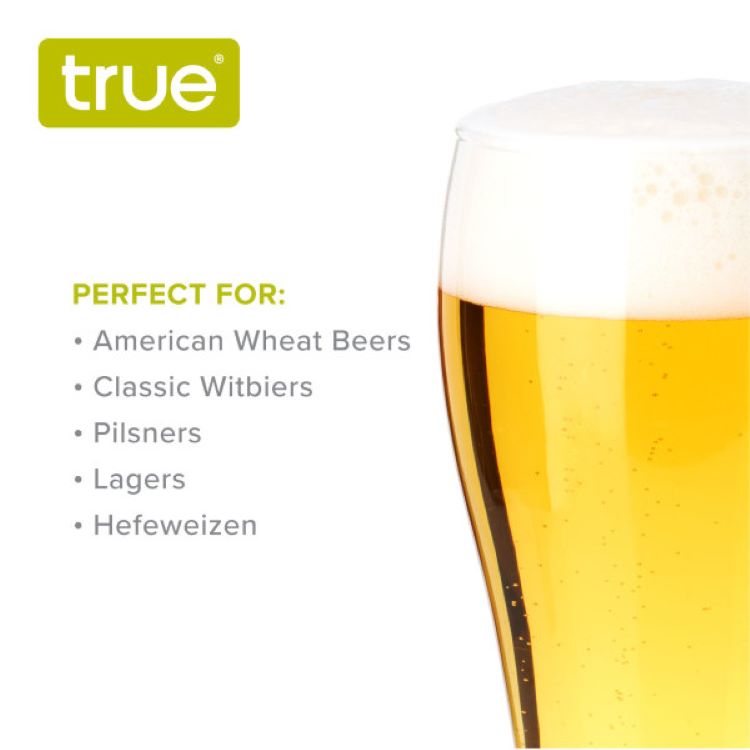 True® Wheat Beer Glass, set of 4 5