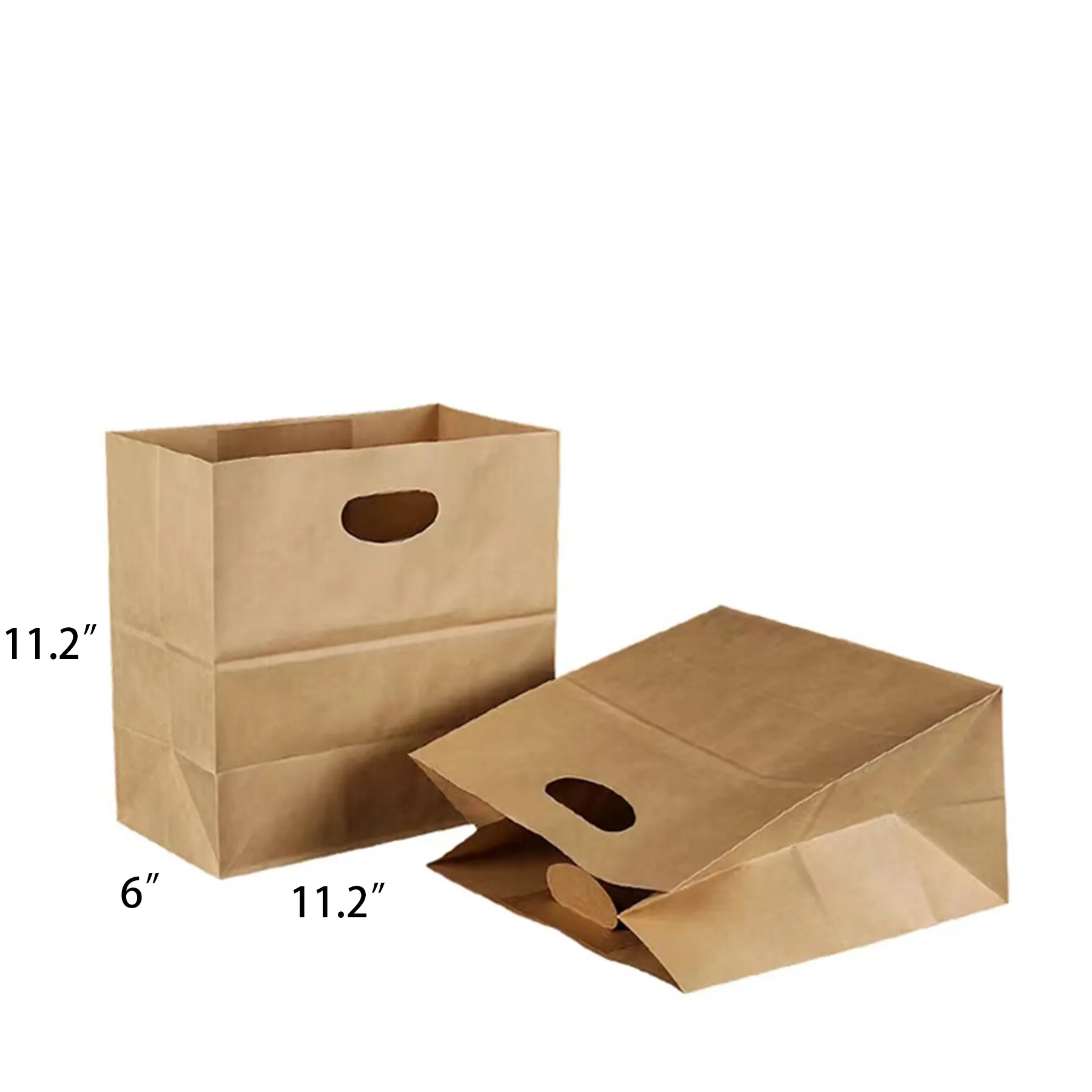 Die Cut Tote Brown Paper Bags 1