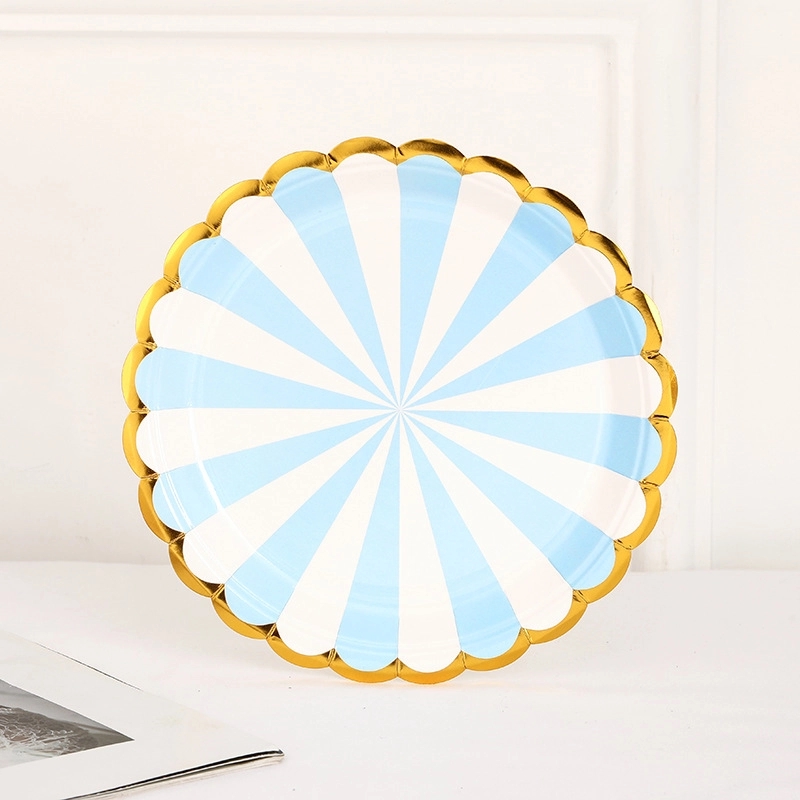 7" / 9" Disposable Party Picnic Salad Dessert Paper Plate 8