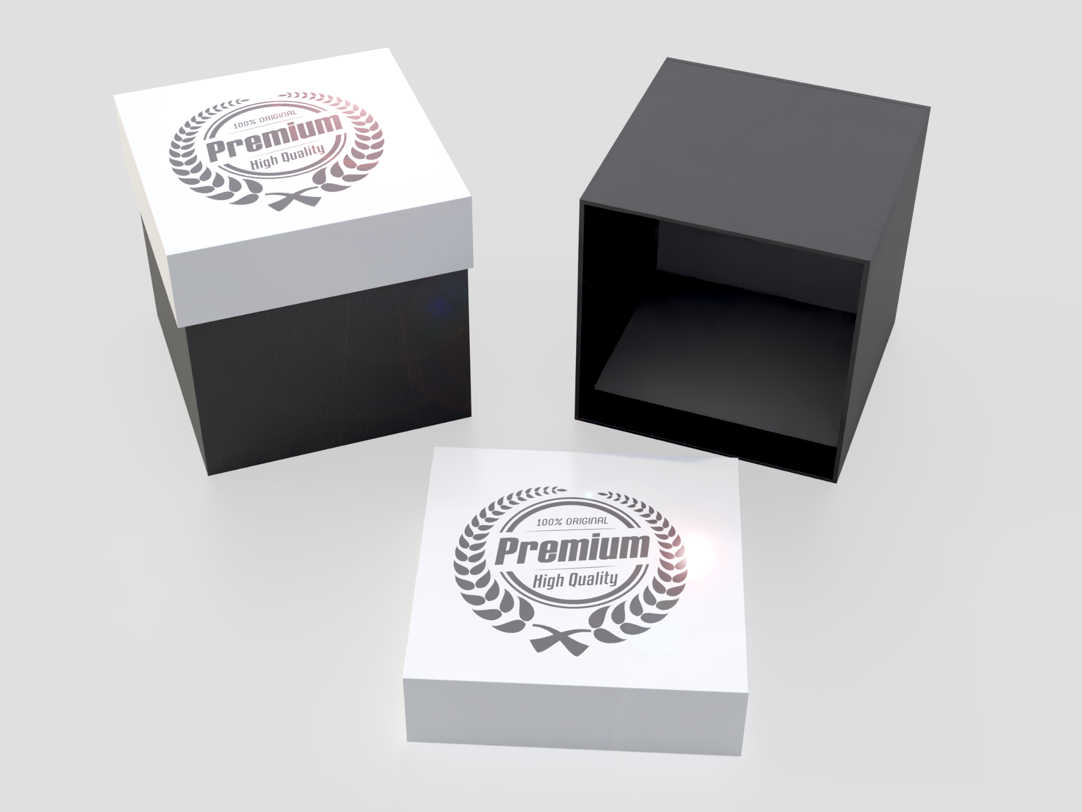 5" x 5" x 5" Two-Piece Turned Edge Box 1