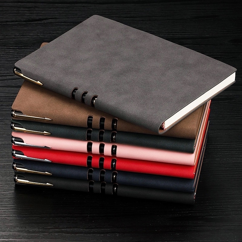 Thick Classic Notebook with Pen Loop Hardcover Writing book 7