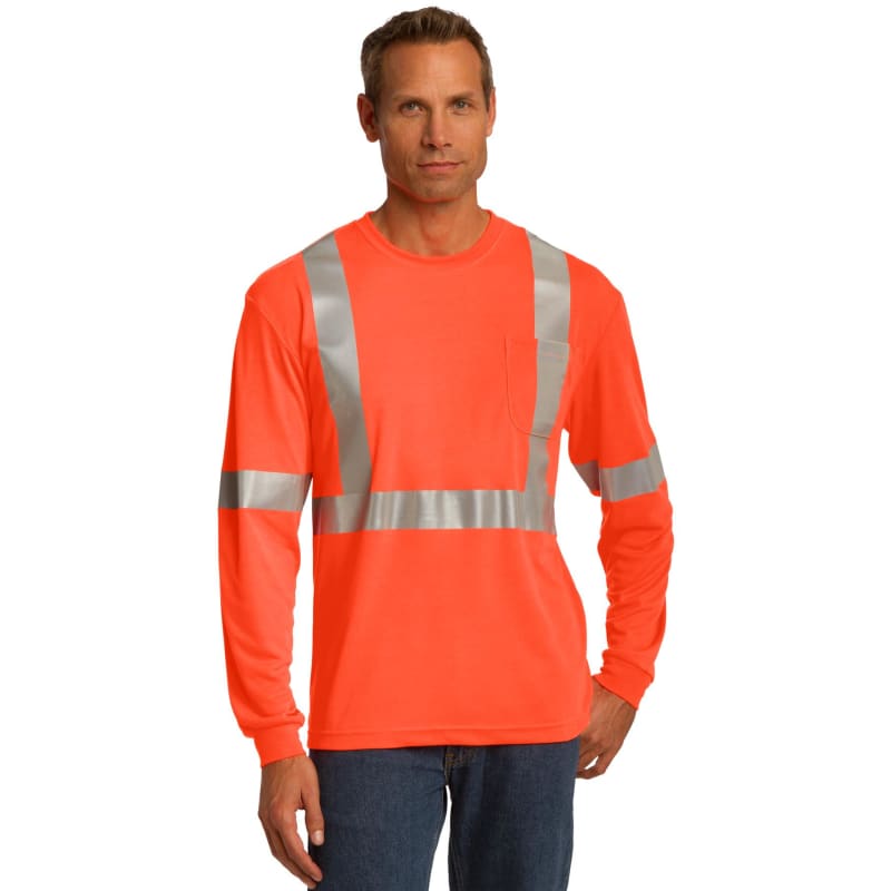 CornerStone ANSI 107 Class 2 Long Sleeve Safety T-Shirt. 7