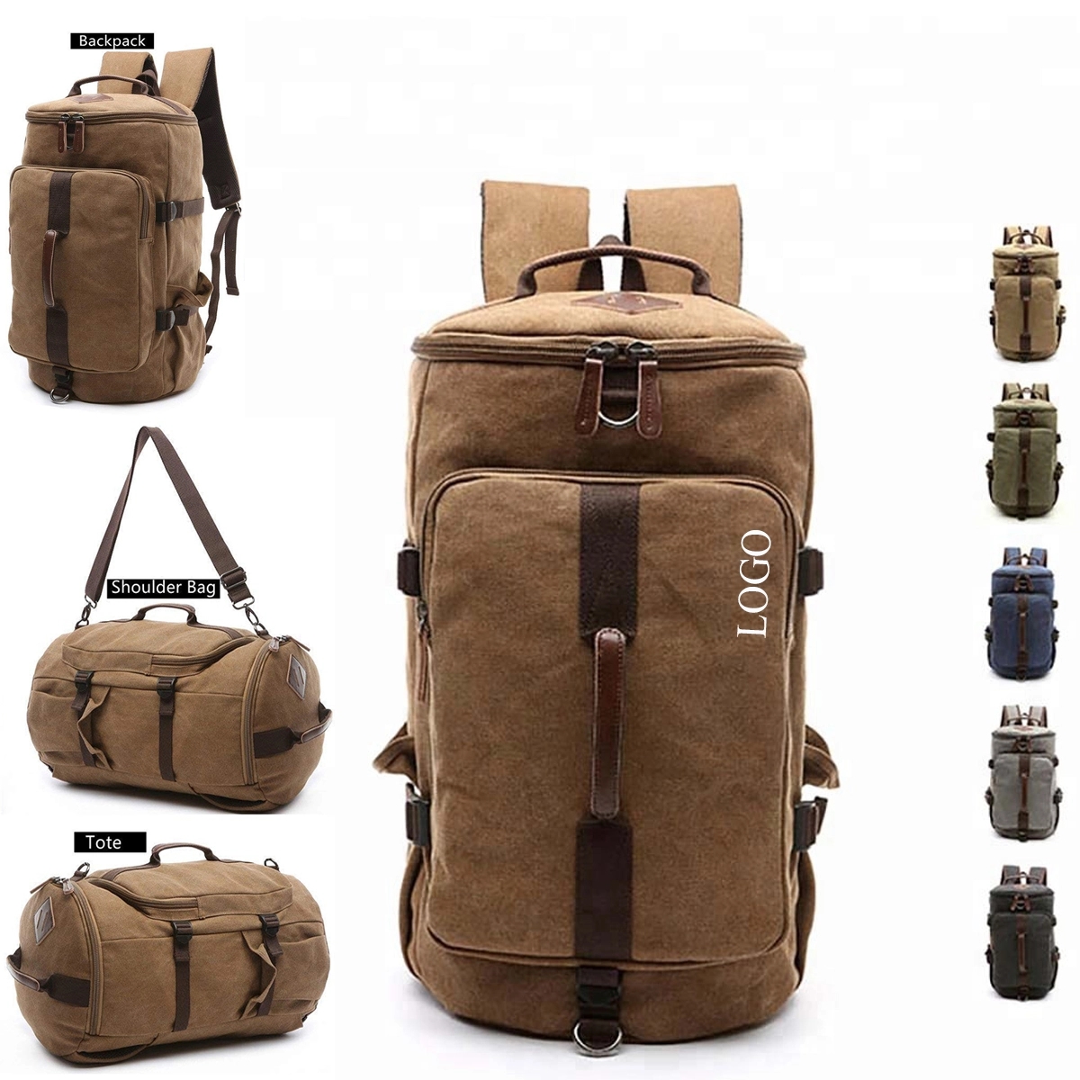 3-In-1 Canvas Travel Duffle Bag 2