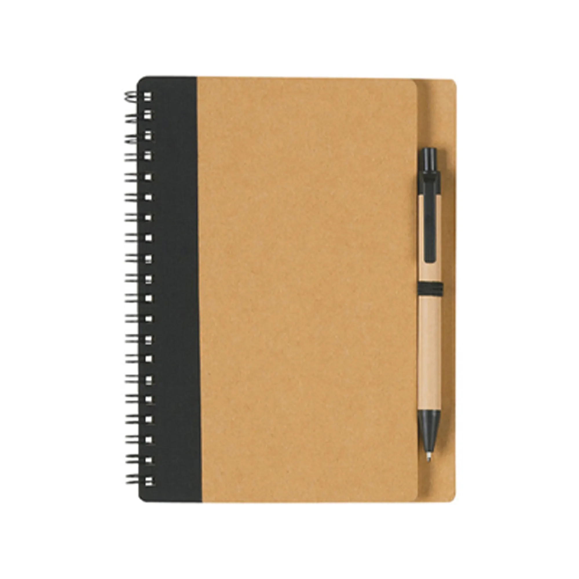 Classic Kraft Paper Notebook With Pen for Students 5" x 4.4" 12