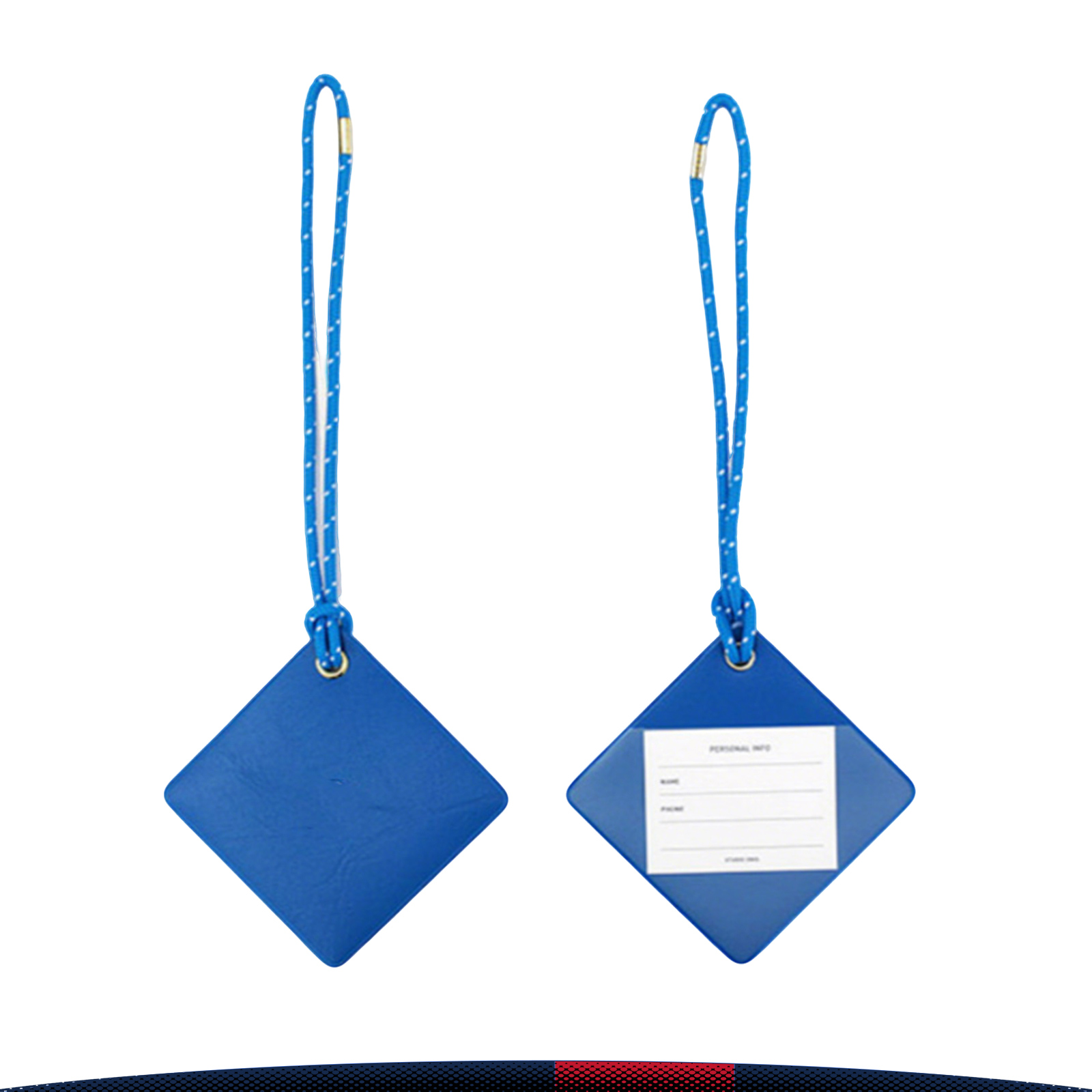 Nellor Geometric-Shaped PU Leather Luggage Tag 7